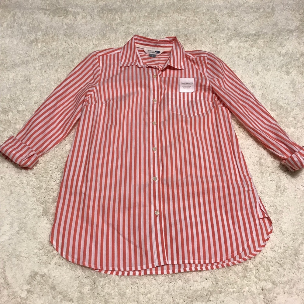 Coral Tunic Buttonup